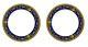 Versace By Rosenthal Medusa Blue Dinner Plate Pair #409620-10227 Brand Nib F/sh