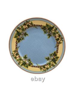 Versace Rosenthal Ivy Leaves Passion Blue Dinner Plate Salad Plate Cup & Saucer
