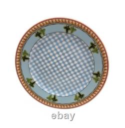 Versace Rosenthal Ivy Leaves Passion Blue Dinner Plate Salad Plate Cup & Saucer