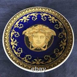 Versace Rosenthal Medusa Blue Service Plate Tray 4 inch (10 cm)