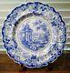 Victorian Blue/White Staffordshire Transferware Corinthian 10 1/4 Dinner Plate
