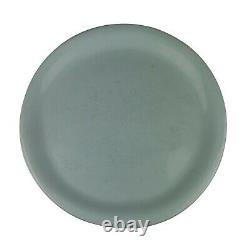 Vietri Italy Sorbetto Aqua Blue Cream Back Dinner Plates Set of 5