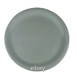 Vietri Italy Sorbetto Aqua Blue Cream Back Dinner Plates Set of 5