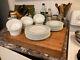 Villeroy & Boch Fine Bone China Dinnerware Set for Six, Rondo, Blue and White