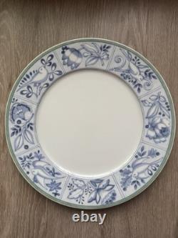Villeroy & Boch Switch 3 Cordoba Set of 4 Dinner Plates Blue Bird Border