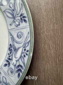 Villeroy & Boch Switch 3 Cordoba Set of 4 Dinner Plates Blue Bird Border