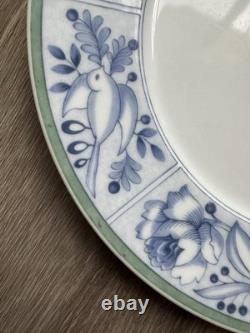 Villeroy & Boch Switch 3 Cordoba Set of 4 Dinner Plates Blue Bird Border