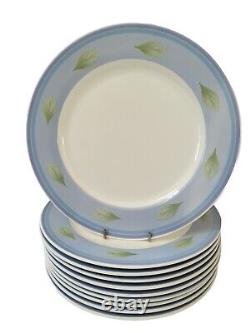Villeroy & Boch Switch collection Twist Candy Blue Dinner Plate Set Of 10