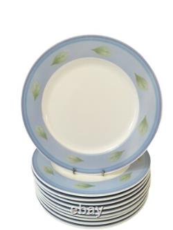 Villeroy & Boch Switch collection Twist Candy Blue Dinner Plate Set Of 10