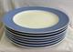 Villeroy & Boch TipoBlue. Com Lot of 7 Dinner Plates 10 Diameter in GC