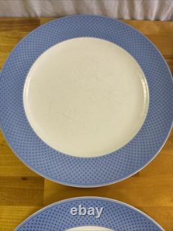Villeroy & Boch TipoBlue. Com Lot of 7 Dinner Plates 10 Diameter in GC