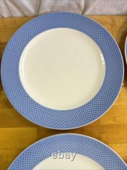 Villeroy & Boch TipoBlue. Com Lot of 7 Dinner Plates 10 Diameter in GC