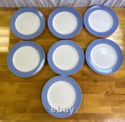 Villeroy & Boch TipoBlue. Com Lot of 7 Dinner Plates 10 Diameter in GC