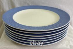 Villeroy & Boch TipoBlue. Com Lot of 7 Dinner Plates 10 Diameter in GC