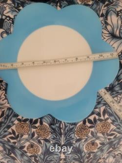 Villeroy & Boch Wonderful World Bloom 10 1/2 in Dinner Plate Blue Set Of 4 New