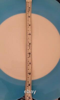 Villeroy & Boch Wonderful World Bloom 10 1/2 in Dinner Plate Blue Set Of 4 New
