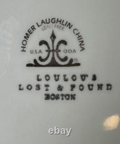 Vintage BOSTON BLUE STAR PLATE SPECIAL Homer Laughlin Restaurant Ware 9.5 Set 4