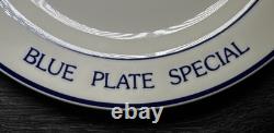 Vintage BOSTON BLUE STAR PLATE SPECIAL Homer Laughlin Restaurant Ware 9.5 Set 4