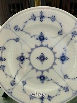 Vintage Blue & White Fluted Royal Copenhagen Dinner Plate