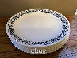 Vintage CORELLE Set Of 12 DINNER PLATES Large 10 1/4 Inch OLD TOWN Blue Onion