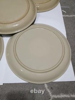 Vintage Celebrity Blue Medallion Plate Set Of 5 1970s Stoneware Cobalt