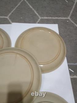 Vintage Celebrity Blue Medallion Plate Set Of 5 1970s Stoneware Cobalt