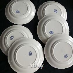 Vintage Copeland Spode's Tower Blue Dinner Plates Set Of 6 Old Backstamp