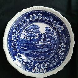 Vintage Copeland Spode's Tower Blue Dinner Plates Set Of 6 Old Backstamp