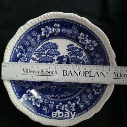 Vintage Copeland Spode's Tower Blue Dinner Plates Set Of 6 Old Backstamp