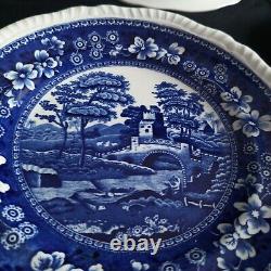 Vintage Copeland Spode's Tower Blue Dinner Plates Set Of 6 Old Backstamp