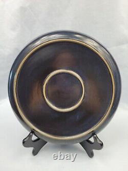 Vintage Denby Kismet Blue FLORAL 6 Dinner Plates Stoneware 10¼ 16