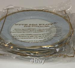 Vintage Fitz And Floyd- Versilles (set Of 8) Dinner Plate And Salad Plate