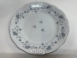 Vintage Johann Haviland Bavarian Porcelain Blue Garland 14 Dinner Plates