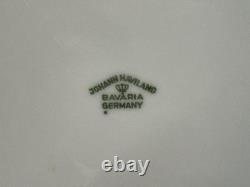 Vintage Johann Haviland Bavarian Porcelain Blue Garland 14 Dinner Plates