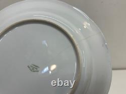 Vintage Johann Haviland Bavarian Porcelain Blue Garland 14 Dinner Plates
