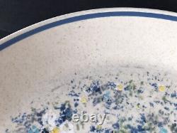 Vintage Lenox Temperware Dewdrops Dinner Plates Retro (9) Blue White Flowers