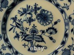 Vintage Meissen Blue Onion 9.5 Dinner Plate, Oval Meissen Stamp