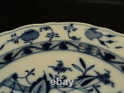 Vintage Meissen Blue Onion 9.5 Dinner Plate, Oval Meissen Stamp