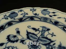 Vintage Meissen Blue Onion 9.5 Dinner Plate, Oval Meissen Stamp