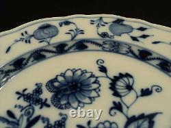 Vintage Meissen Blue Onion 9.5 Dinner Plate, Oval Meissen Stamp