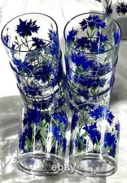 Vintage Melamine Cole & Mason Blue Cornflower England Dinnerware 90 Pieces