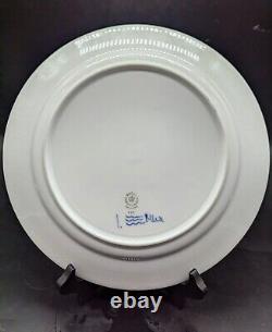 Vintage Royal Copenhagen Denmark Blue Fluted Plain 9 7/8 Dinner Plate #625 625
