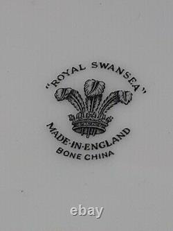 Vintage Royal Swansea Blue Dawn Green 10 1/4 Dinner Plates (6)