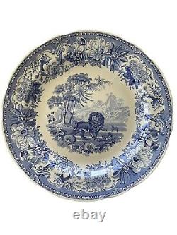 Vintage Spode Blue Room Col Set Of 6 Traditions Porcelain Plates 10 1/2 And Box