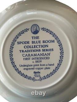 Vintage Spode Blue Room Col Set Of 6 Traditions Porcelain Plates 10 1/2 And Box