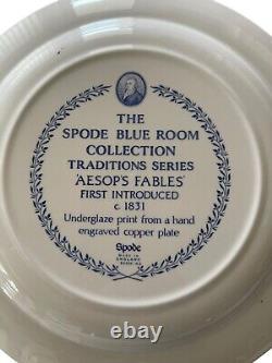 Vintage Spode Blue Room Col Set Of 6 Traditions Porcelain Plates 10 1/2 And Box