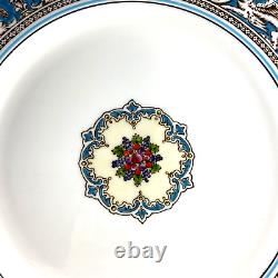 Vintage Wedgwood Florentine Turquoise 10 1/2 Dinner Plate Set of 4 Dragons