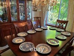 Vintagespode The Blue Room Collection Twelve Victorian Series Dinner Plates#356