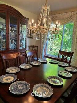 Vintagespode The Blue Room Collection Twelve Victorian Series Dinner Plates#356