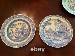 Vintagespode The Blue Room Collection Twelve Victorian Series Dinner Plates#356